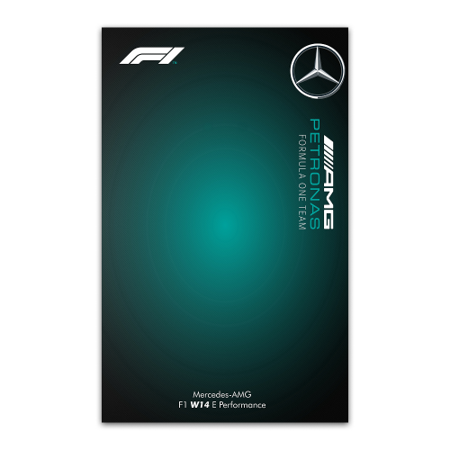 Рамка настенная для конструктора F1 Mercedes AMG Petronas W14