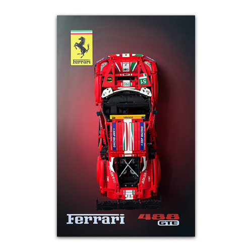 Конструктор гоночная машина Ferrari 488 GTE