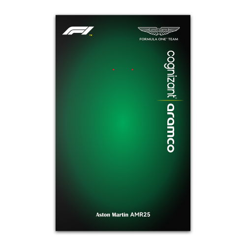 Рамка настенная для конструктора Aston Martin F1 Aramco AMR25