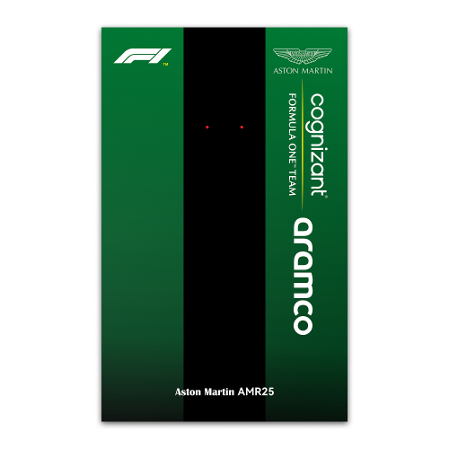 Рамка настенная для конструктора Aston Martin F1 Aramco AMR25